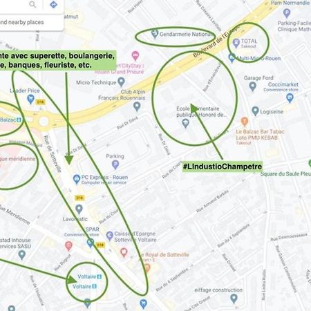 #Lindustriochampetre Free Parking, Bien Situe, Spacieux, Proche Clinique Rouen Exteriér fotografie